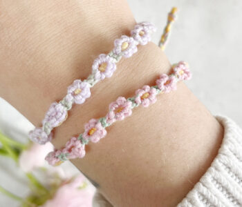 Blumenarmband als Freundschaftband knüpfen
